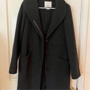 Gray Aritzia Wilfred cocoon coat - wool/cashmere